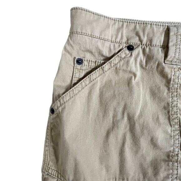 ABERCROMBIE & FITCH  LOW RISE 90S KHAKI  MICRO MINI SKIRT SIZE XL Y2K‎ - Picture 7 of 8